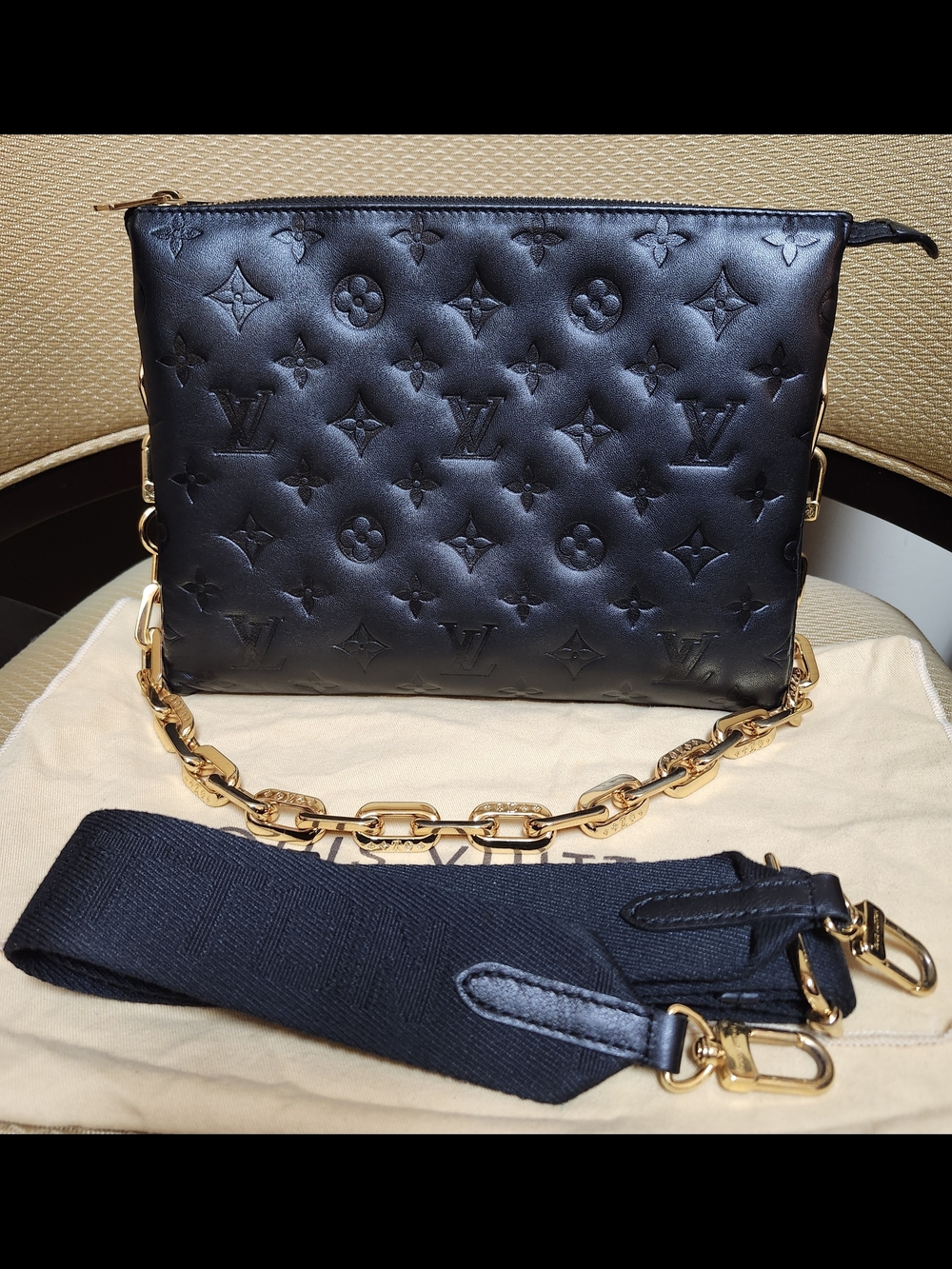 Louis Vuitton Coussin PM Black Shoulder/ Crossbody Bag
